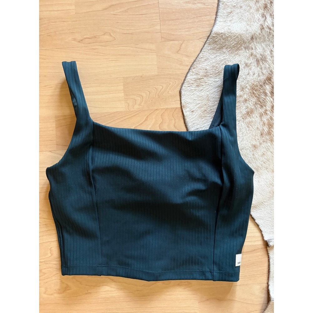 VUORI Inversion Rib Support Tank In Moss Green Size Small - Picture 2 of 8